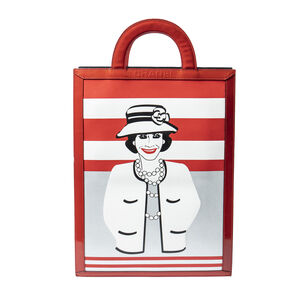 Chanel Rare Vintage Coco Mademoiselle Short Handle Print Tote